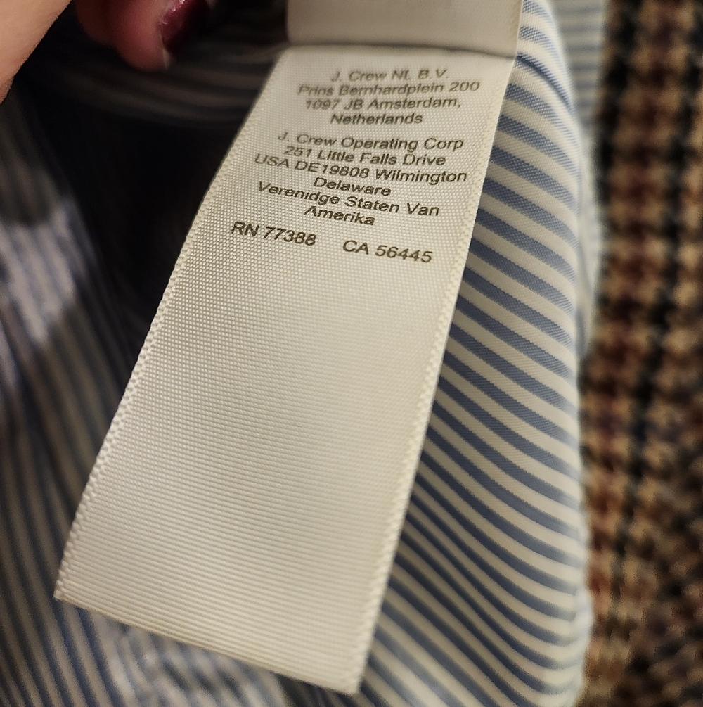 J. Crew Brown Houndstooth Schoolboy Blazer Size 4 - Picture 6 of 11